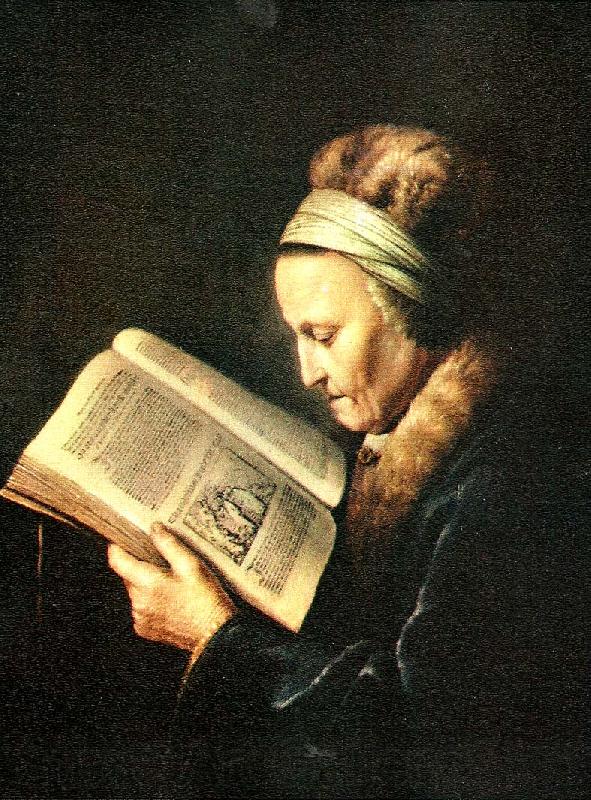 Gerard Dou portratt av rembrandts mor Norge oil painting art